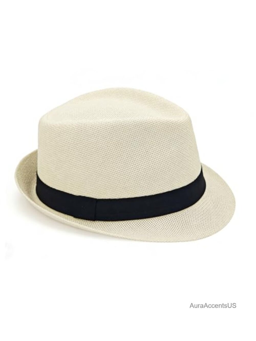 Paper Straw Fedora Hat Short Brim Panama Sun Hat for Men Beach Summer